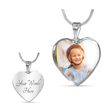 Custom Sterling Silver Heart Necklace: A Sentimental Gift for Grandma