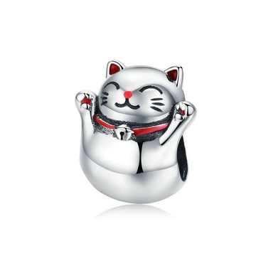 Cat Lucky Guardian Maneki Neko Charm Beads