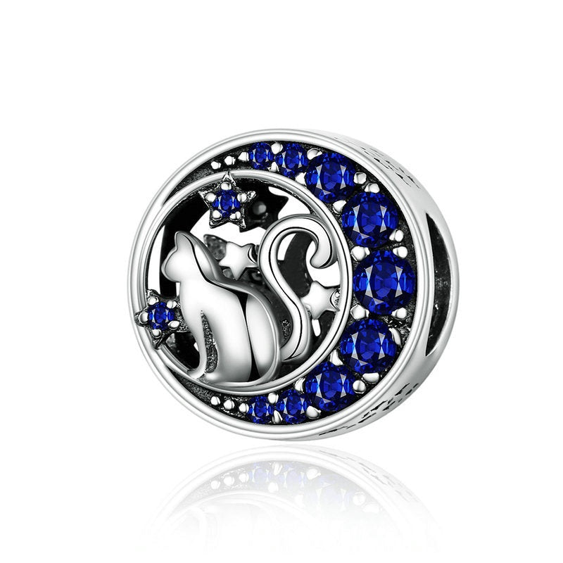 925 Sterling Silver Cat Pet Animal Charm Beads