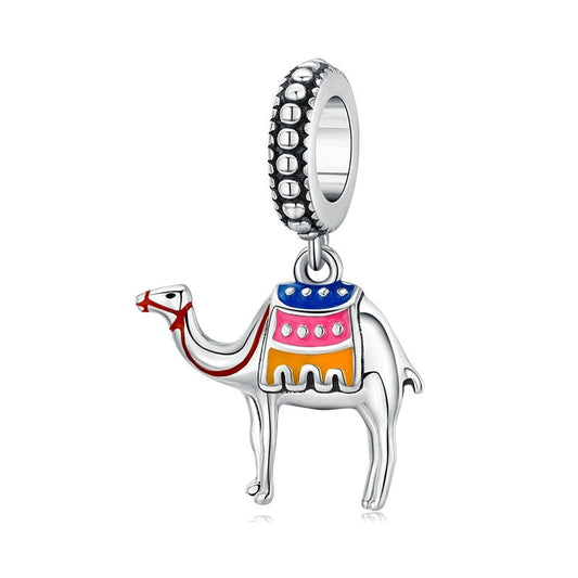 925 Sterling Silver Desert Camel Charm Beads