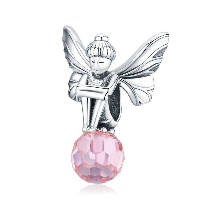 925 Sterling Silver Flower Elf Fairy Charm Beads