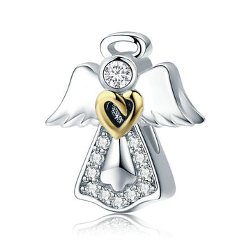 Cuentas de ángel guardián en plata de ley 925