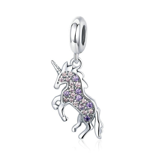 925 Sterling Silver Licorne Charms Beads