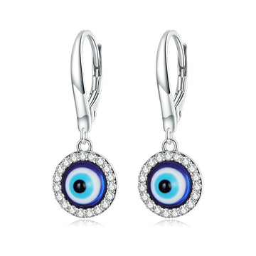 Orecchini in argento sterling 925 con occhio di demone