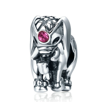 925 Sterling Silver Thailand Lucky Elephant Charm beads