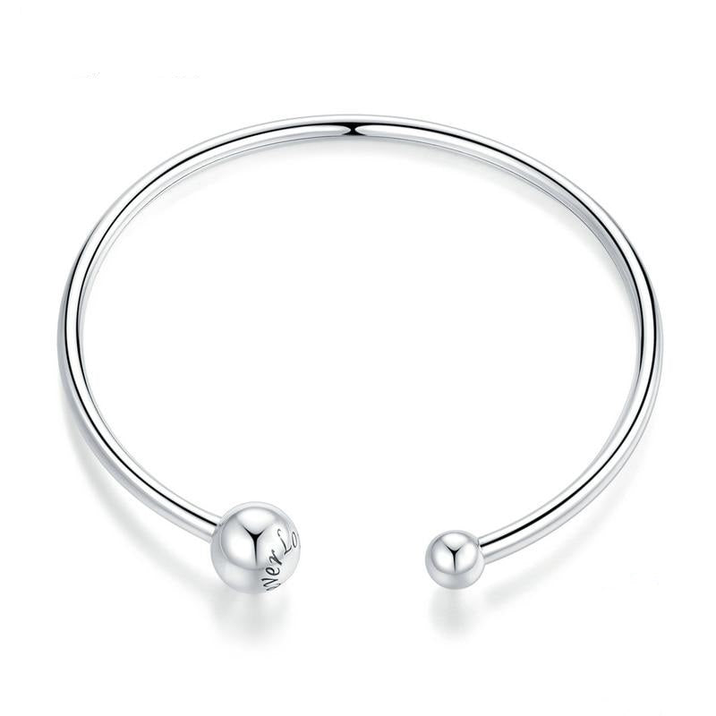 Pulsera de cuentas enhebradas en plata de ley 925