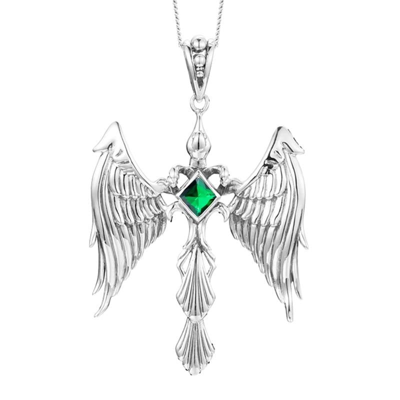 Elegant Angel Solid 925 Sterling Silver Necklace