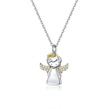 925 Sterling Silver Little Angel Necklace