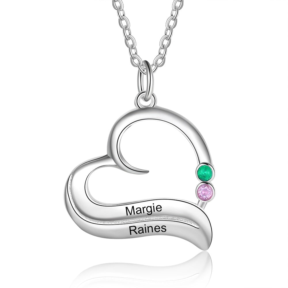 Collar con colgante grabado con nombre personalizado