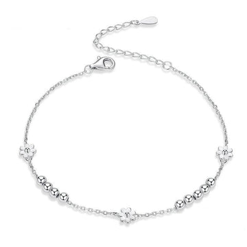925 Sterling Silver Daisy Flower Bracelet