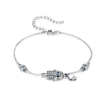 Pulsera Mano de Fátima en Plata de Ley 925