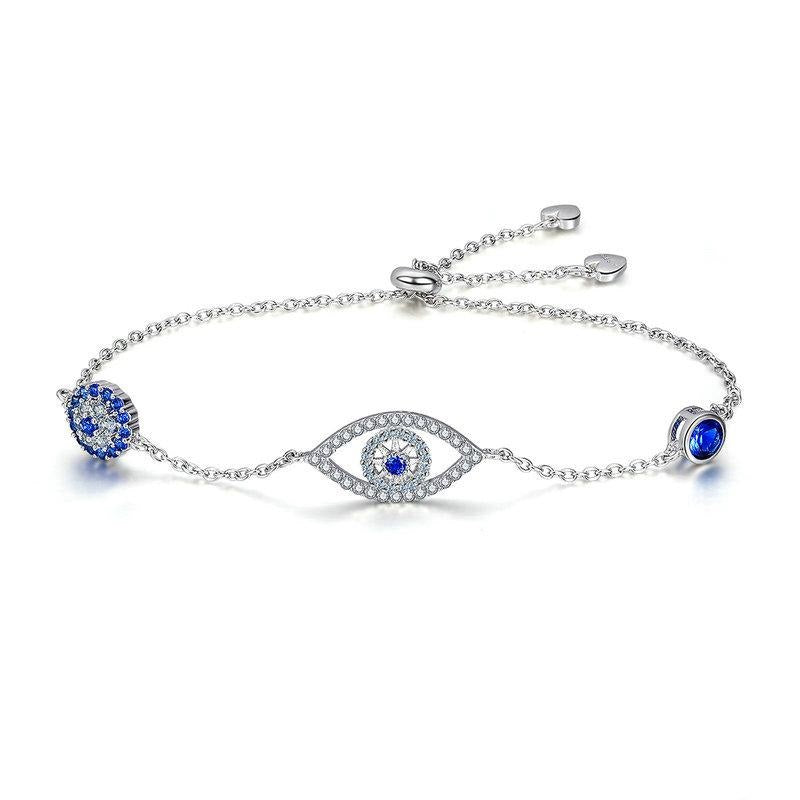925 Sterling Silver Blue Eyes Bracelet