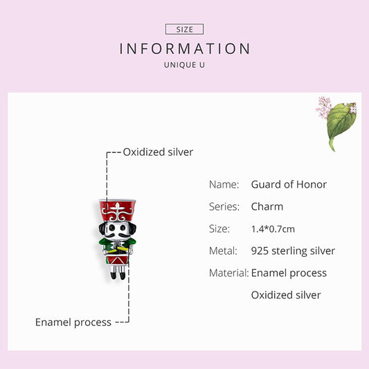 925 Sterling Silver Guard of Honor Charm Beads