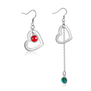 Orecchini a forma di cuore con incisione del nome di Natale personalizzati