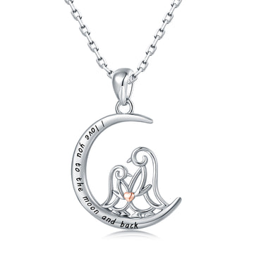 Collana con ciondolo a forma di pinguino carino in argento sterling