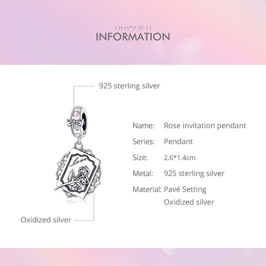 925 Sterling Silver Vintage Bows Rose Charm Beads