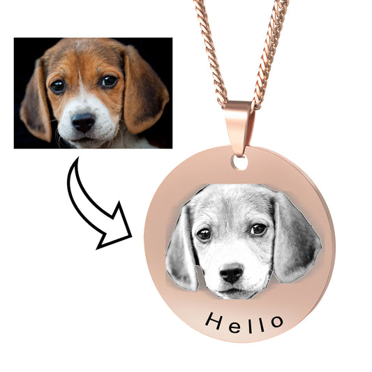 Custom Tiny Dog Cat Name Necklace