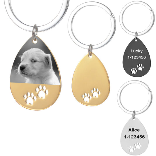 Personalized Custom Dog Tag Keychain