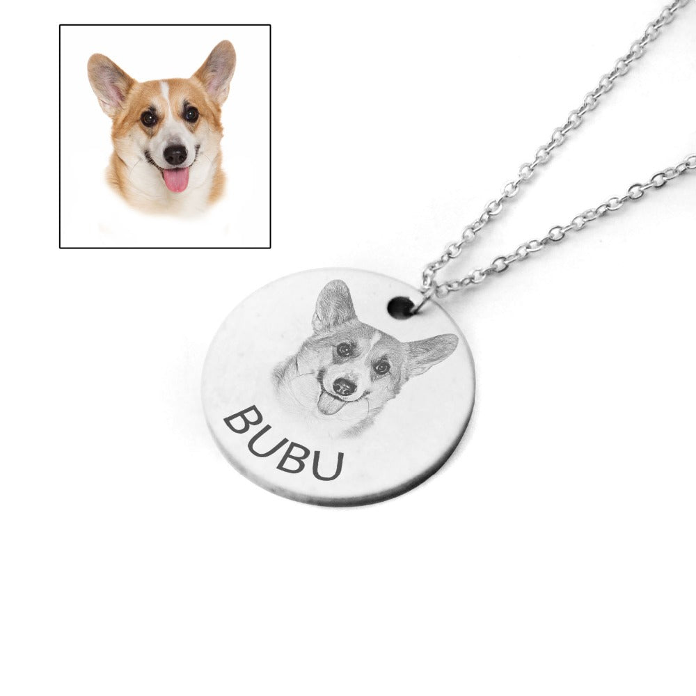 Collar personalizado con foto y nombre de perro